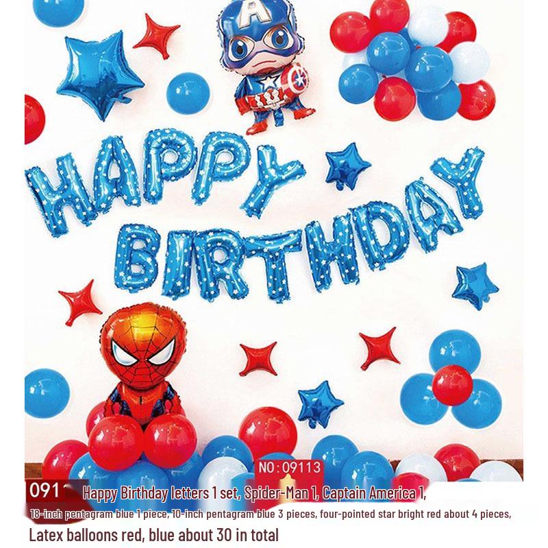 Geburtstagsdeko Ballon-Set für Kinder - Themen-Hintergrund mit Folienballons