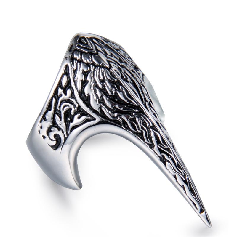 Vintage Eagle Claw Ring for Men Punk Gothic Style Bold Alloy Fashion Jewelry