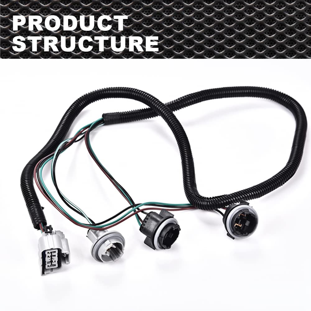 Tail Light Wiring Harness Compatible with 2007 2008 2009 2012 2013 2014 Chevy Silverado 1500 2500HD 3500HD/ 2007-2014 GMC Sierra 3500HD Tail Light