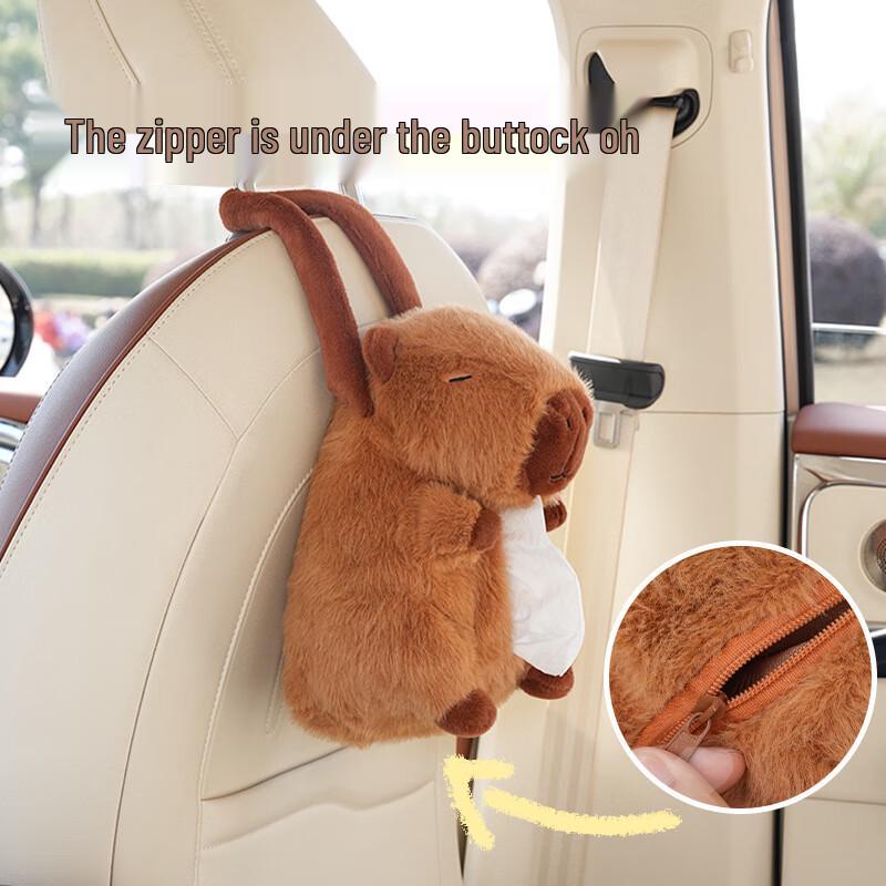 Trendige Capybara Hängende Auto-Taschentuchbox