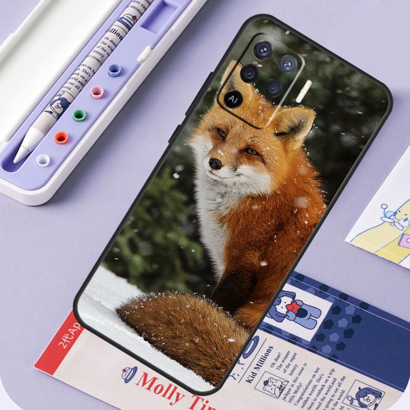 Cute Fox In Autumn For Oppo A40 A60 A80 A94 A74 A54 A15 A18 A38 A58 A78 A98 A16 A76 A96 A57 A17 A77 A5 Pro Case