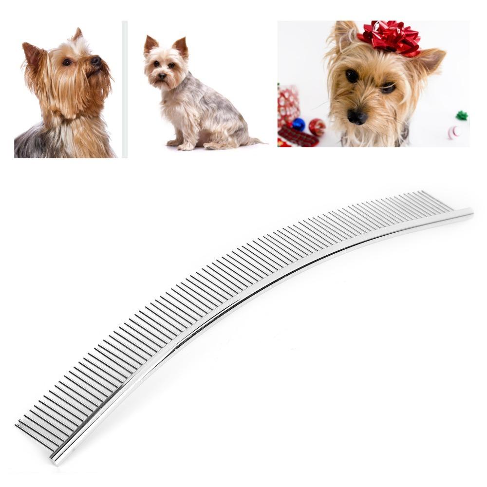 Curved Shape Curved Dog Comb Smooth Teeth Dematting Pet Comb Dense Tooth Pet Comb Long Haired Pets