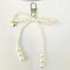 Chic Beaded Bowknot Key Rings Keychain Pendant Practical Phone Straps Stylish Accessory for Keys Purses and Backpacks