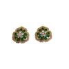 Romantic Three-Dimensional Flower Stud Earrings Inlaid With Zircon Light Luxury Exquisite Shining Versatile Temperament High-End Stud Earrings