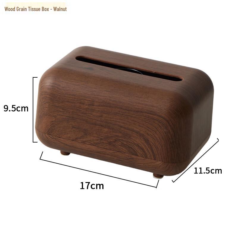 New Chinese Style Magnetic Wood Grain Tissue Box Magnetic Tissue Box