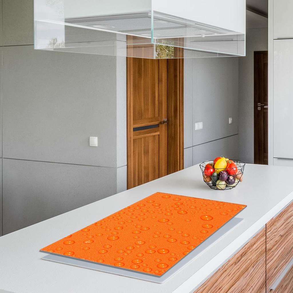 Glass Cooker Splashback 90x52 Drops