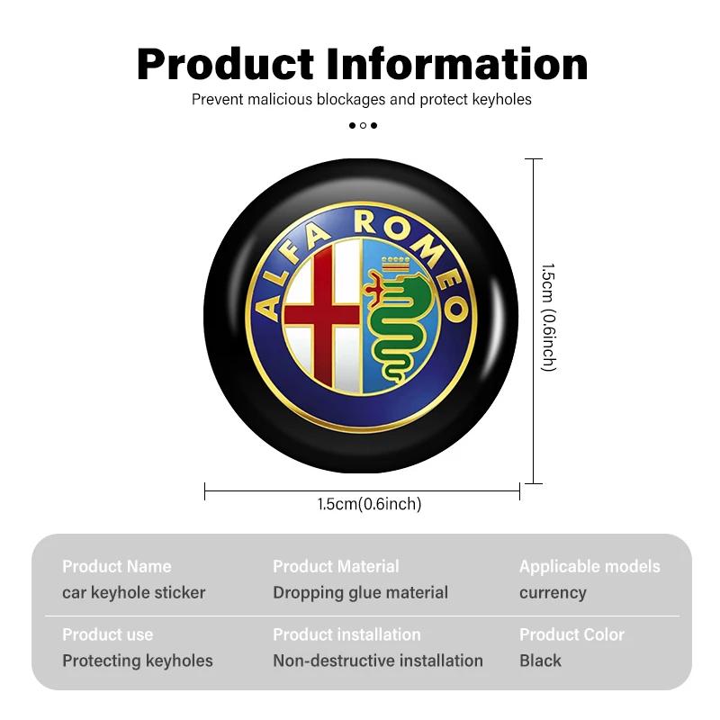 Bildekaler För Alfa Romeo Bilstyling Lås Nyckelhålskal Nyckelskydd Dekaler Dekorationstillbehör För Alfa Romeo Giulie
