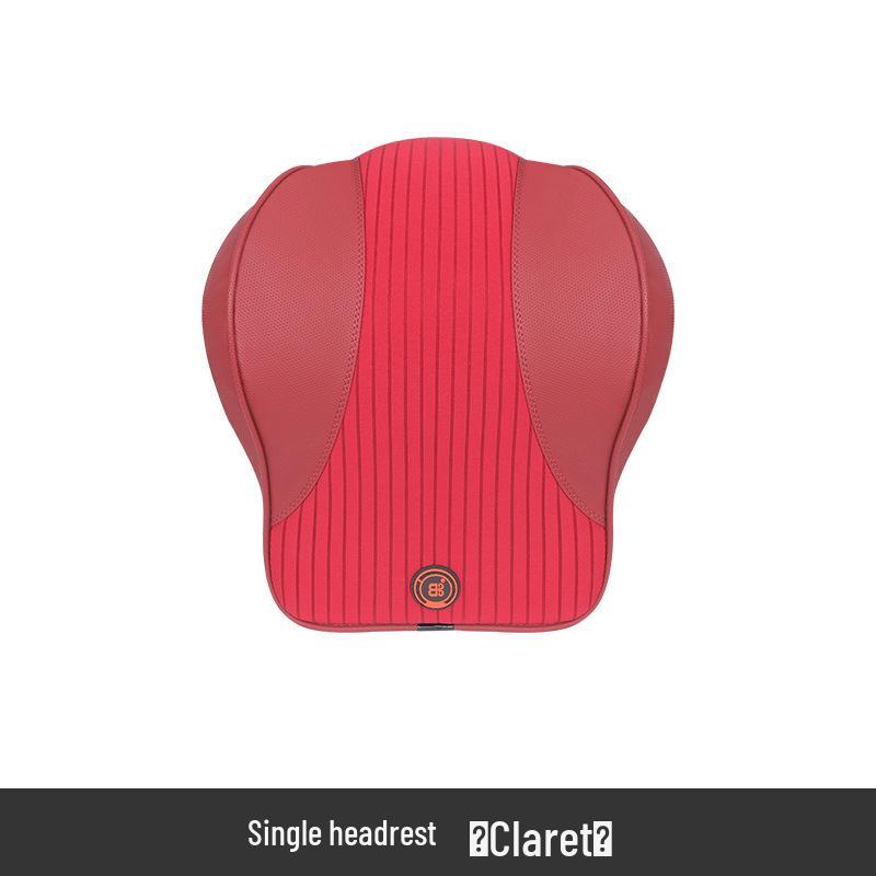 Electric Massage Lumbar Support Pillow - Memory Foam Car Seat Cushion with Remote Control.