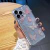 IPhone 11-15 Bländande Fjärilsfodral: Mjuk, Transparent, Kreativ Design för Kvinnor