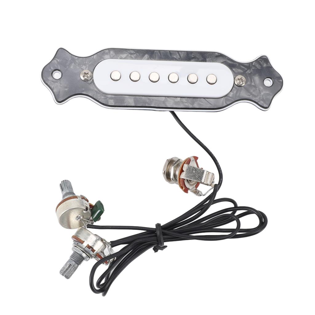 6 String Single Coil Pickup Prewired Electric Guitar Pickup Replacement with Volume and Tone