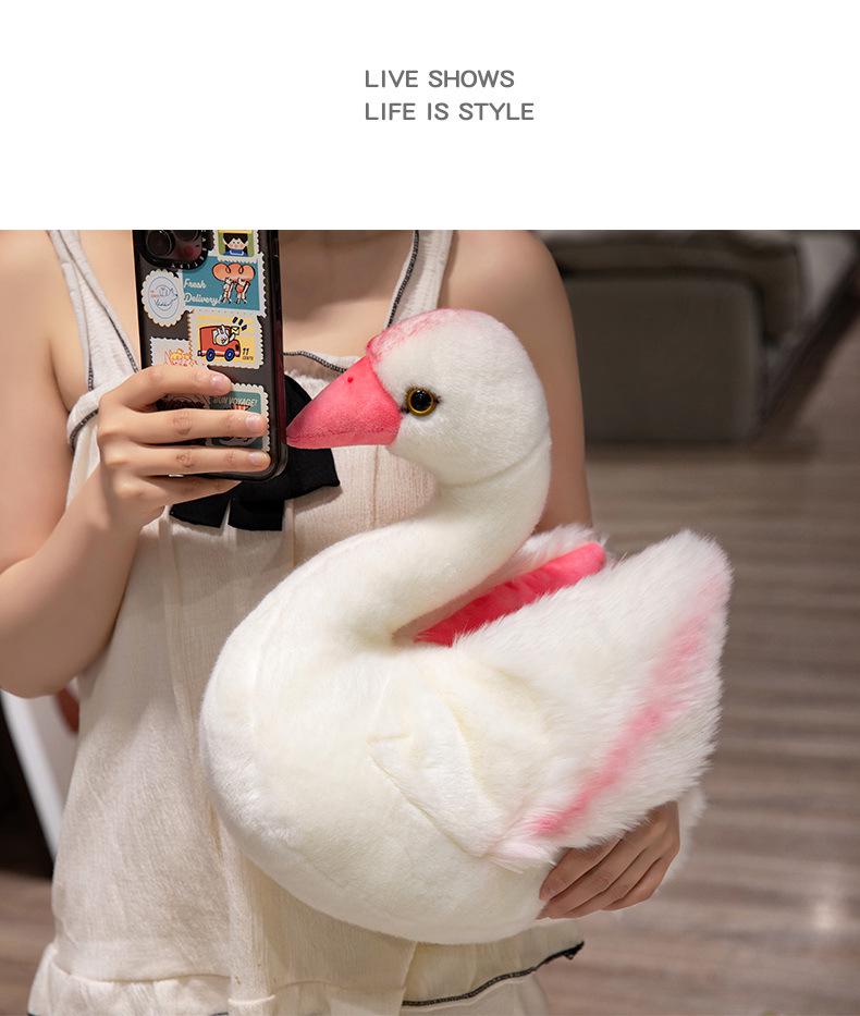 New Style Plush Swan Rag Doll - Perfect for Weddings and Gifts