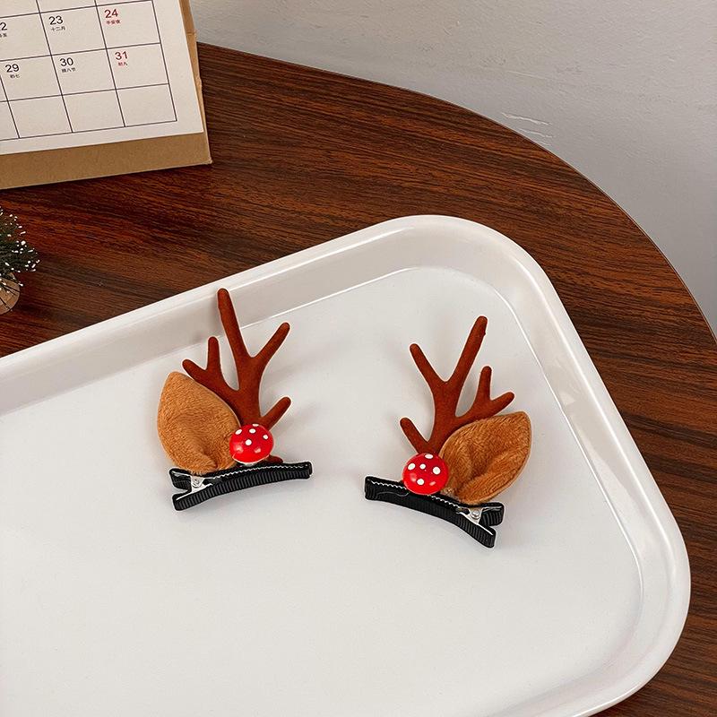 

2025 Reindeer Hair Tie & Plush Headband - Christmas Festive Dress Up Accessories