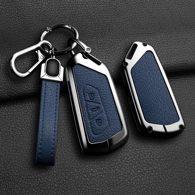 Alloy Car Key Case Cover For VW Volkseagen Golf 8 MK8 ID.3 ID.4 Cupra Skoda Octavia A8 SEAT Leon MK4 2020 2021 Formentor Tarraco