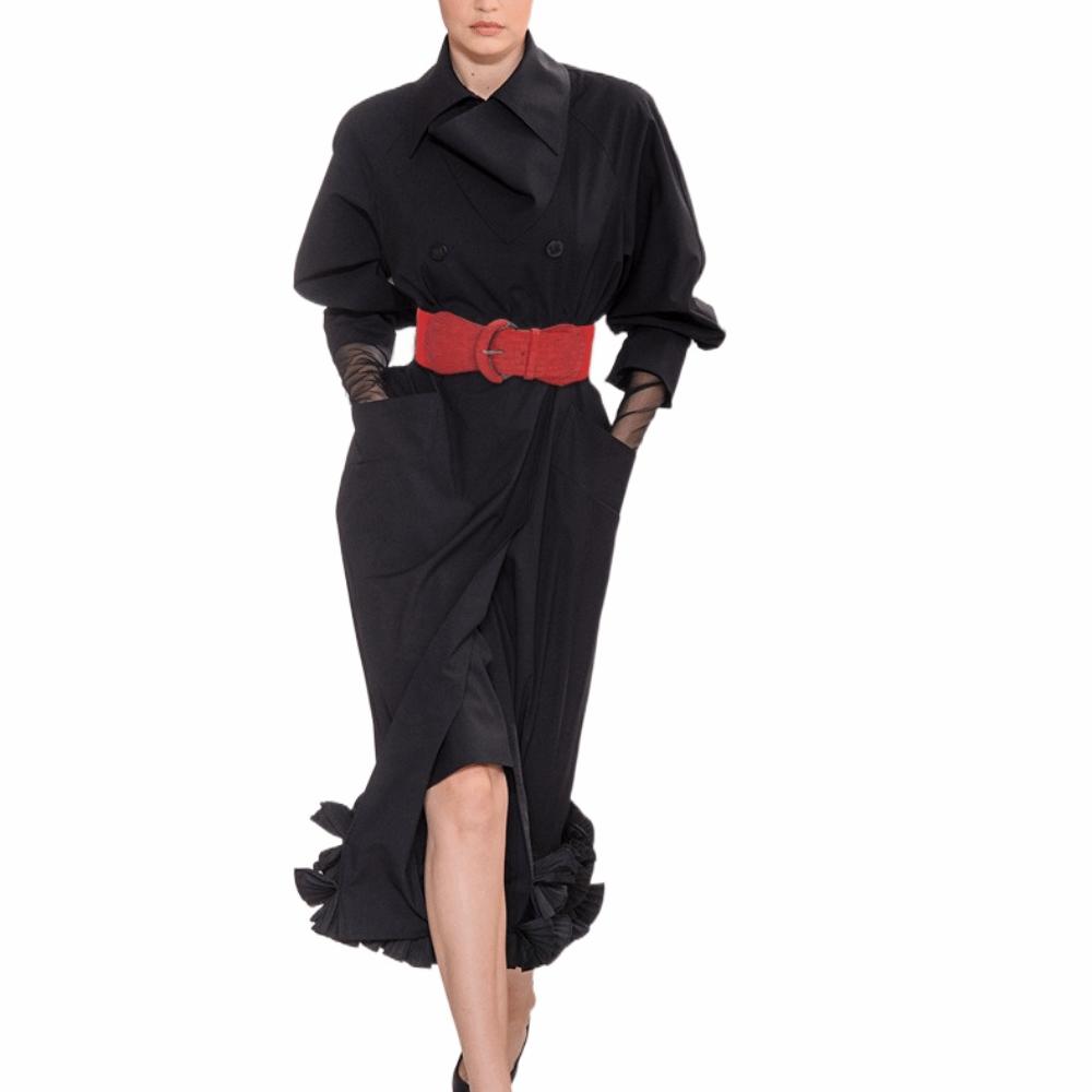 Trendy Design PU Wide Belts Bright Color Pin Buckle Belt Fashion Belt  Women's Wear