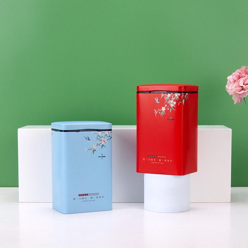 Teedose Metallblechdosen Leere Blechdose Kaffee Gewürzdose Metallkräuterglas Kleine Küchenbehälter für Kaffee Zucker Süßigkeiten