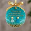 Friendship Ornaments for Women Friends 2D Acrylic Decorative Pendant for Christmas Tree Friend Keepsake Pendant for Colleague