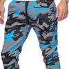 Hose Jogger Camouflage Knöchelband Mid Waist Herren Cargohose für den Herbst