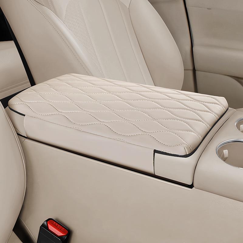 Lantu FREE Armrest Box Protective Pad: Fits 26 Models, Enhanced Leather Central Armrest Cover