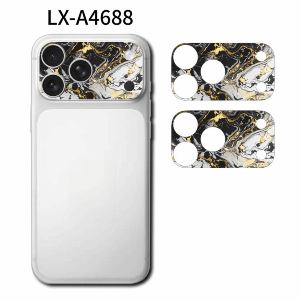 2PCS Full Cover Lens Protector Anti Scratch Matte Frosted Lens Color Skin Sticker for iPhone 17 Pro Max 17Pro