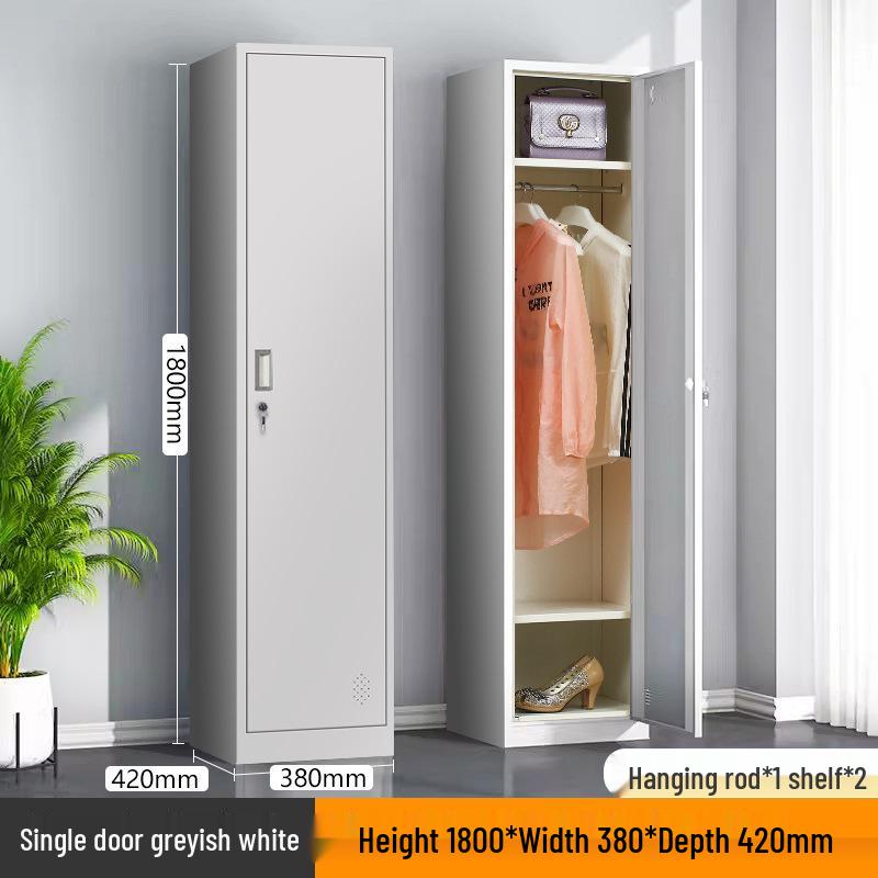 Single Door Steel Locker Cabinet for Employee or Dormitory Use