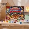 Festive Room Decor for Holiday Season Christmas Advent Calendar with 24Pcs Squeeze Dumplings, Soft Sensory Fidget Toy Set Boys Girls Toys Kids Adults,