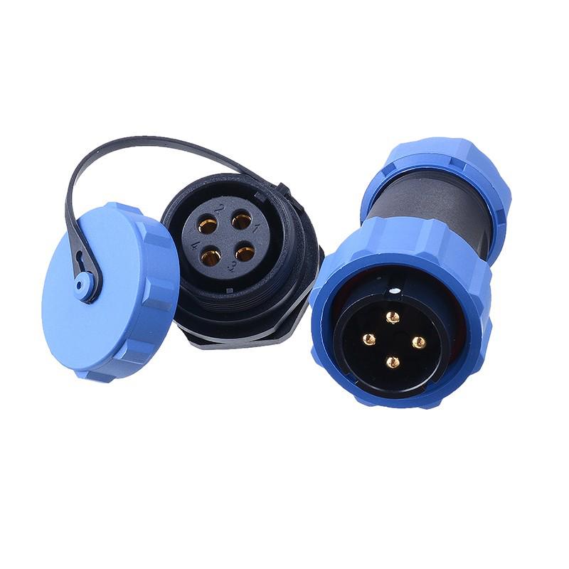 M21 Waterproof Aviation Connector IP68 - SP21: 2, 3, 7, 9 Pin, 12 Core, 30A