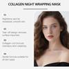 Collagen Overnight Peel Off Mask with Hyaluronic Acid Niacinamide Brightening Hydration Glow Revival Exfoliating Face Mask 75g