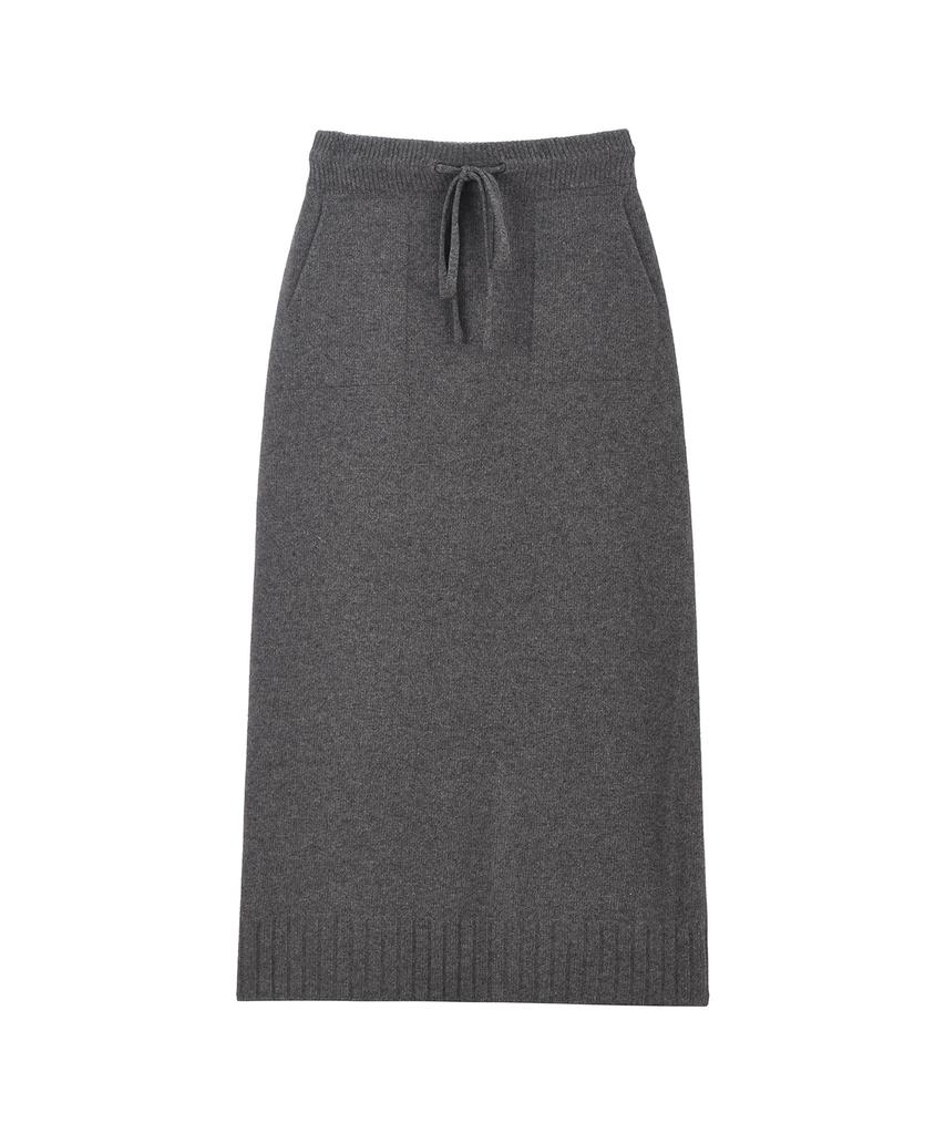 Rene J String Pocket Wool Skirt
