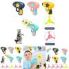 Interactive Pet Toy Gun Light-up Flying Disc For Cats And Dogs Plastic Pink/blue/yellow