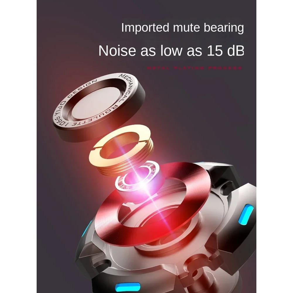Fidget Spinner Alloy Luminous Light Hand Gyroscope Stress Toys R188 Silent Bearing STARRY SKY for Adults Male Christmas Gift