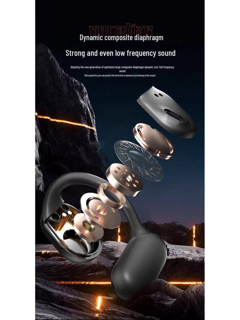 Douyin TH25 Ear-hook Sport Bluetooth Earphones - Non-in-ear, Noise Cancelling, Ultra-long Battery Life