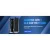 JEYI 22110 SSD Heatsink M.2 NVME Radiator Aluminum Alloy PS5 M.2 PCIE SATA SSD Efficient Radiator with Thermal Silicone pad