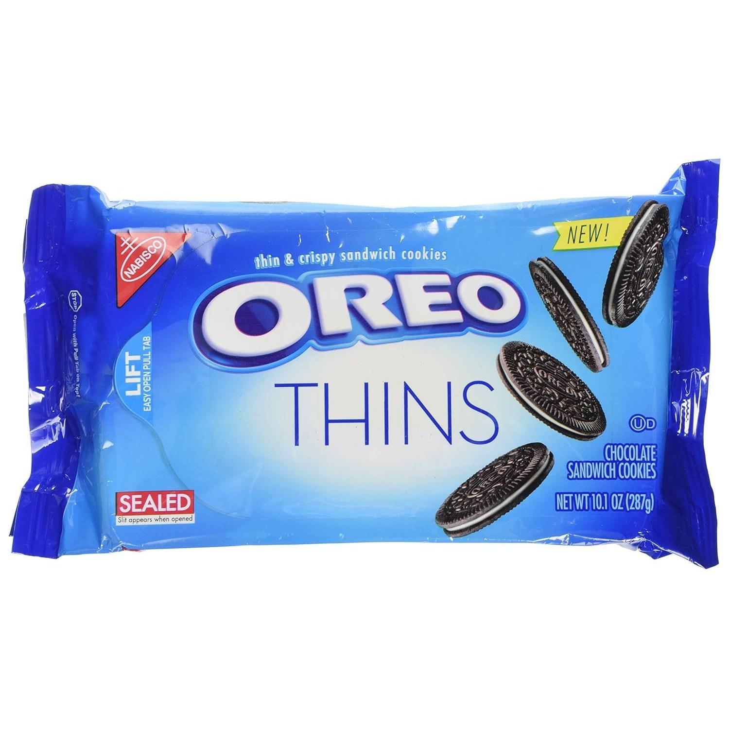 Oreo Thins Sandwich Cookies 10.1 Ounce 2 Pack