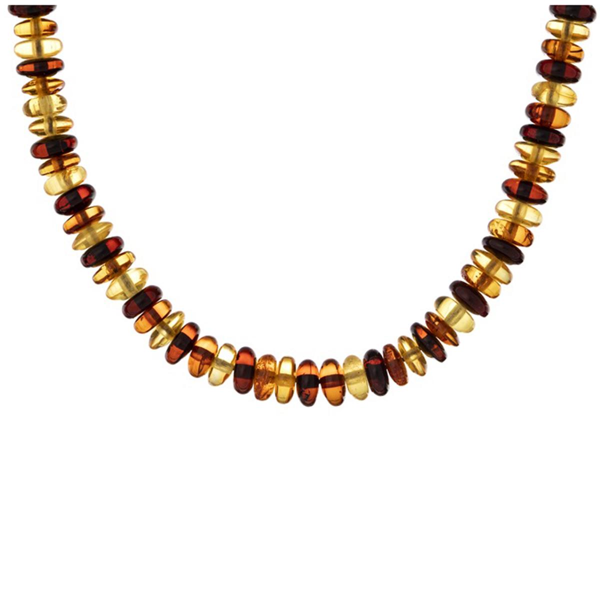 

Les Trésors De Lily [R3681] - Колье ручной работы Вдохновение Янтарь 3 тона - 45 см 6 мм