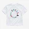 Stella Mccartney Tt8s31 Z0434 100 Round Logo Kids Short Sleeve Tee