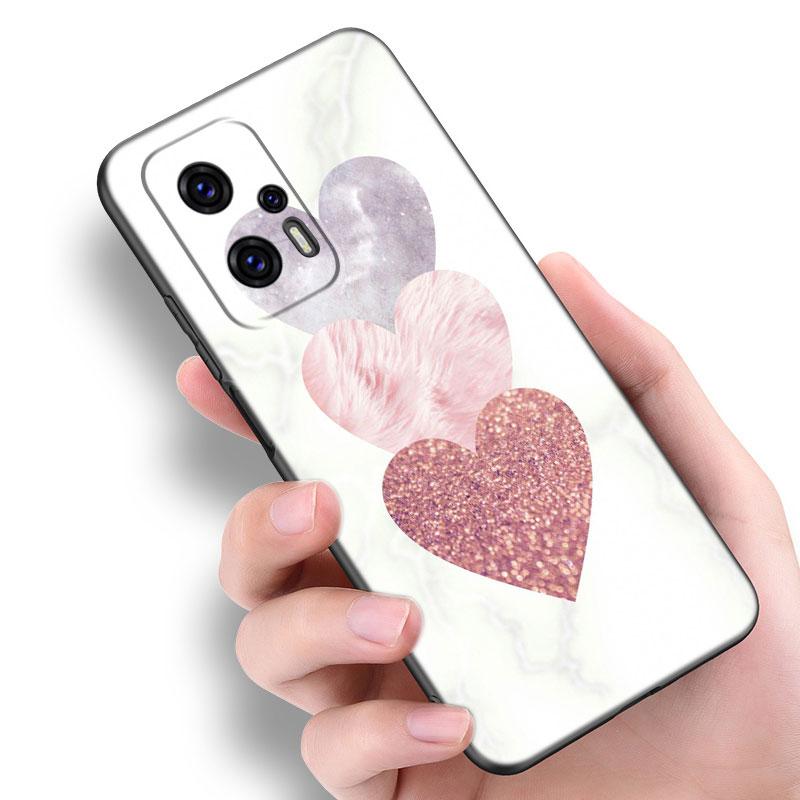 Heart Love Coffee Phone Case For Xiaomi POCO F2 F3 M2 M3 M4 X3 X4 Pro NFC F4 GT 5G F1 X2 C3 C31 C40 M5S Soft TPU Black Cover