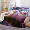 Cute Dream Birds Parrot Peacock Cartoon Soft Flannel Blankets,Throw Blanket Comfortable Blanket for Picnic Beds Home Bedroom Kid