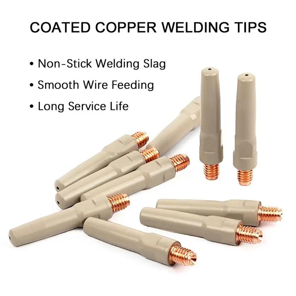 1Pcs 0.8/1.0/1.2mm Welding Contact Tips Coating Protect Welding Tool Parts Durable MIG Nozzle Tip