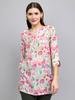 Women Regular Fit Pink Kurti