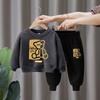 Autumn Baby Girls Clothes Set Kid Boy Cartoon Bear Printed Sweatshirt Pullover And Pants 2pcs Suit Children Top Bottom Tracksuit