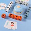 Flash Cards Alphabet Spelling Game Word Spelling Game Baby Learning Cards Letter Spelling Block Wooden Matching Game Puzzle Game