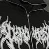Europeisk och amerikansk street style personlig broderad kofta med dragkedja för män och kvinnor hoodie tröja lös ledig kappa