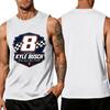 Men Sleeveless Tank Top Racing Graphic Print Muscle Fit Casual Summer Shirt Lightweight Breathable Fabric