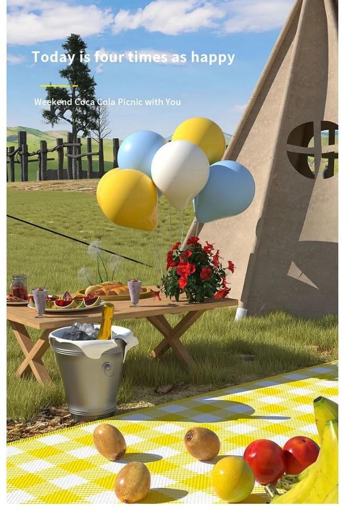 Lightweight Handbag Picnic Sheet Leisure Sheet for Mountain Outdoor Cherry Blossom Viewing 150cm X Type/portable (checkered Pattern) Swimming, Parks,