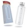 BREMENT Time Marker Made with the Same Material Used In Medical 2 Liters of Water a Bottle, 500ml, BPA-Free Tritan, Equipment. [Drink Day!]