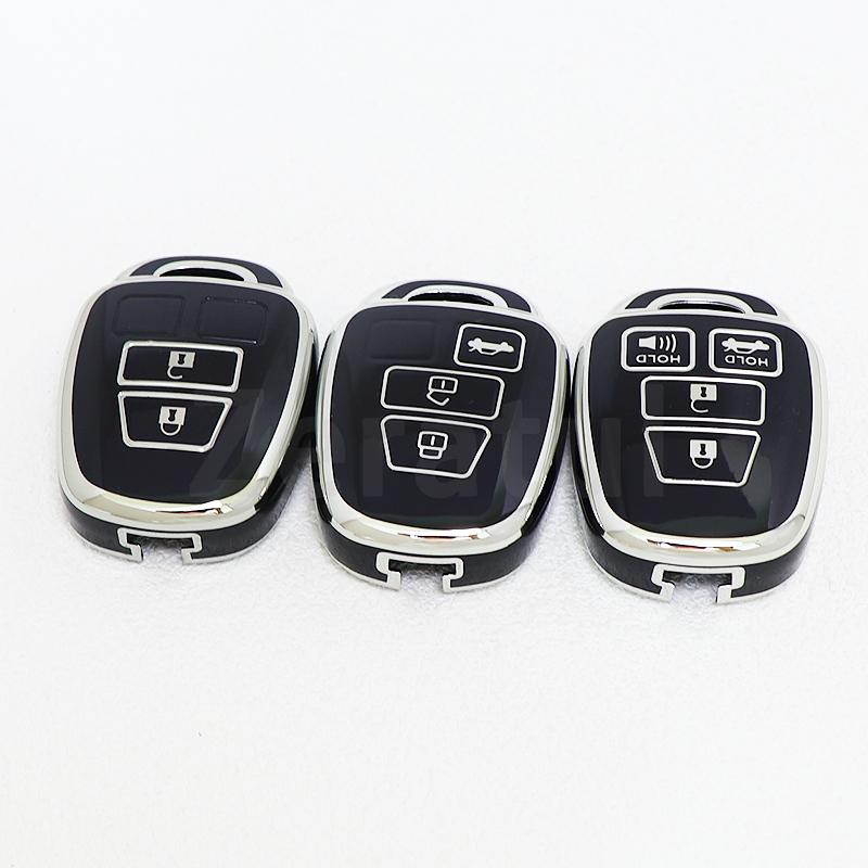 2/3/4 Buttons Car Key Cover Case Tpu Shell Fob Holder For Toyota Camry Rav4 Corolla Tacoma Vios Prius C Highlander Accessories