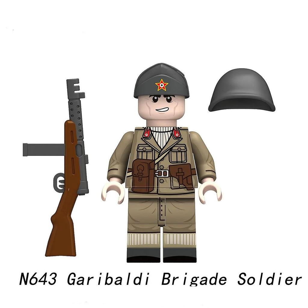 Military War Infantry Officer Assembly Building Blocks Minifigure Toys