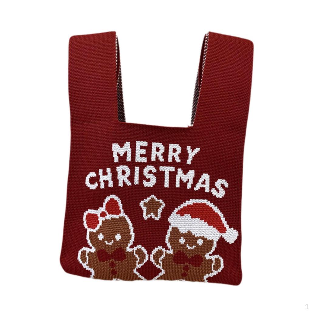 Christmas Wristlet Bag Cute Women Wrist Knotted for Valentines Party