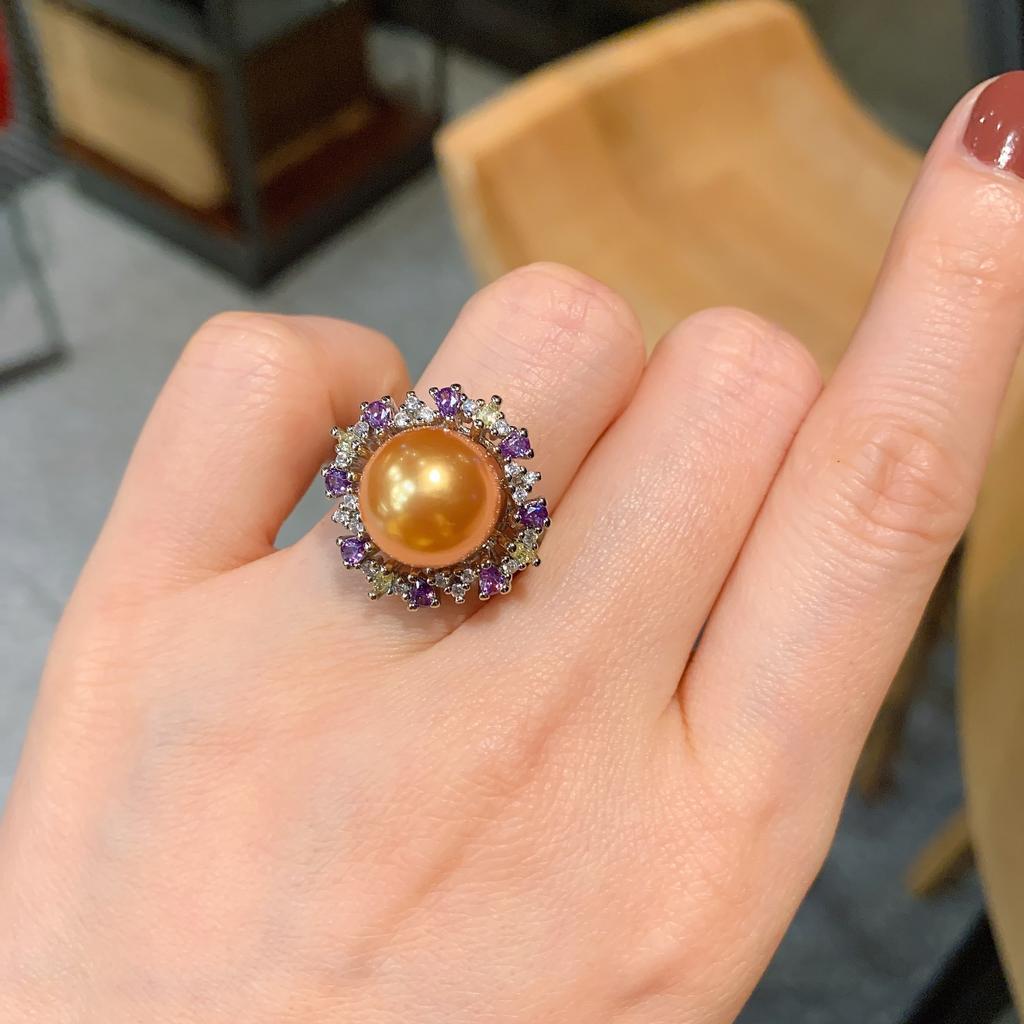 Live Australian Payball Color Treasure Ring Hanging Juice New Fashion Pearl Ring Jewelry Pendant