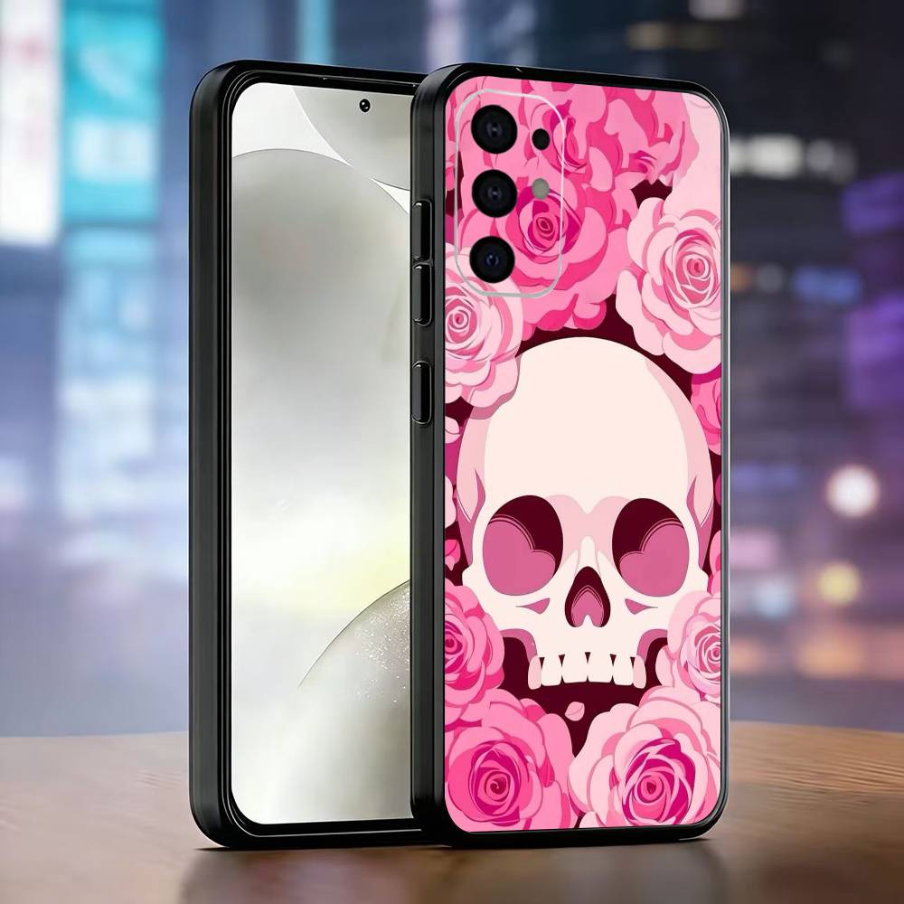

Чехол Hype Skull для телефона Samsung S25, S24, S21, S22, S23, S30, Ultra, S20, Plus, Fe, Lite, Note, 10, Черный Samsung S24fe